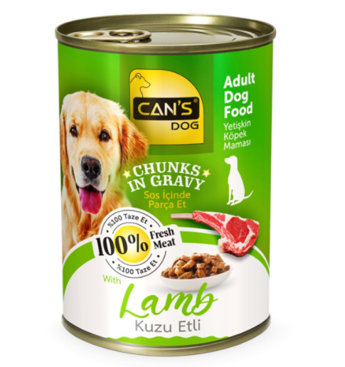 Cans Parça Etli̇ Kuzu Etli̇ Konserve Köpek Mamasi 400 Gr