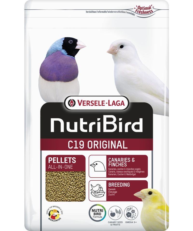 Versele Laga Nutrıbırd C19 Orıgınal Kanarya Finch Pelet Yem - 3kg