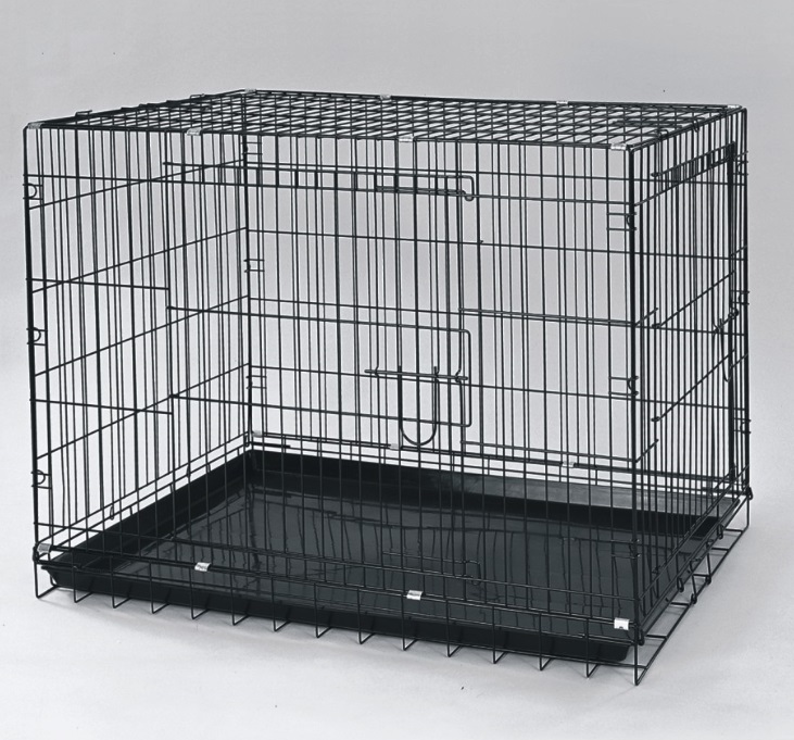 Dayang Köpek Kafesi Siyah 108x69x77.5 cm - Ekstra Geniş ve Dayanıklı Köpek Kafesi