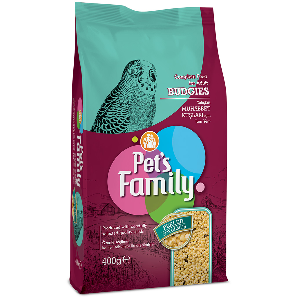 Pets Family Muhabbet Yemi Soyulmuş 400g