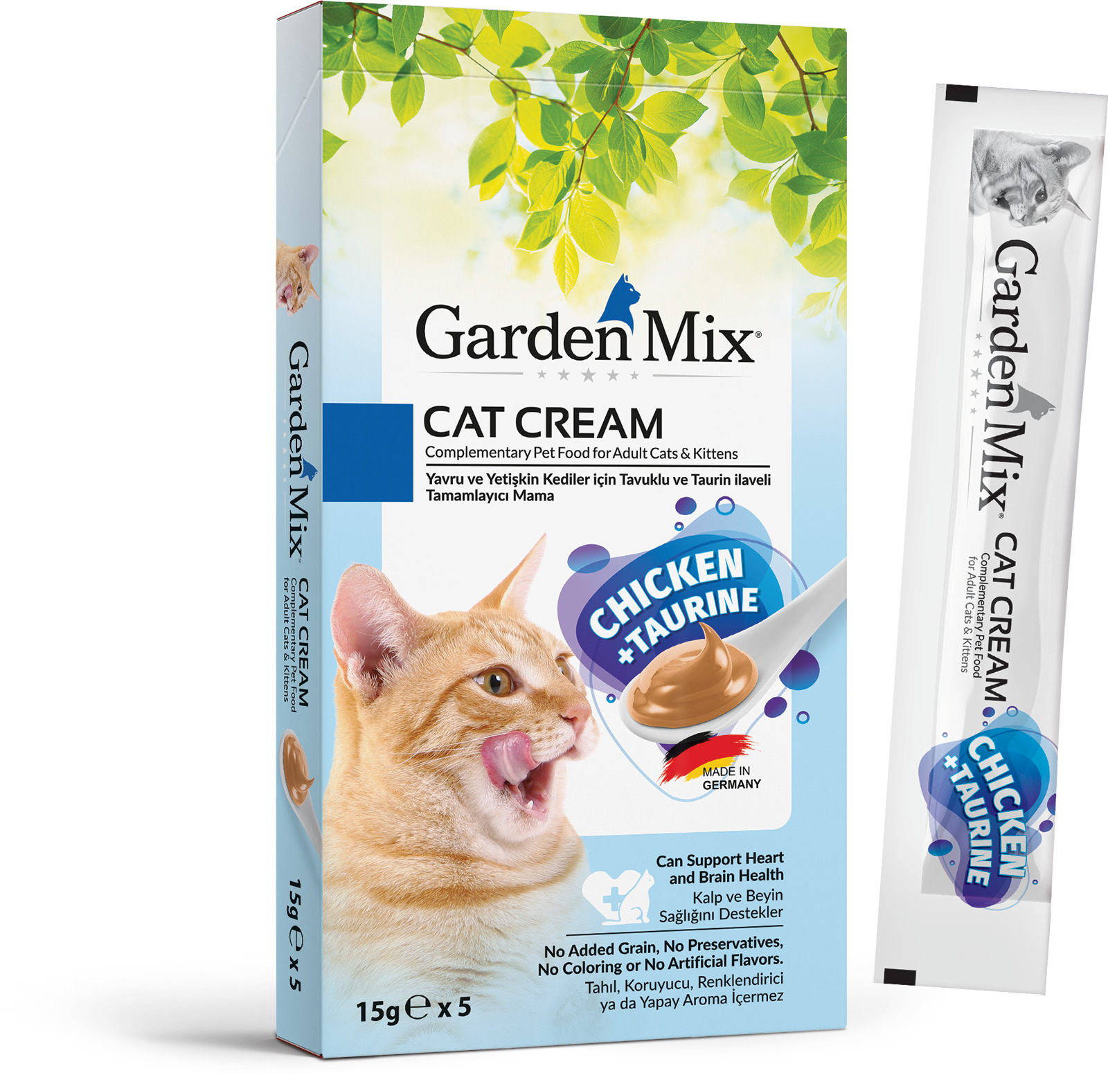 Garden Mıx Kedi Kreması Tavuk+taurin 15gr*5