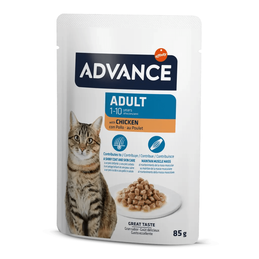 Advance Cat Adult Chıcken Wet Pouch 12x85gr