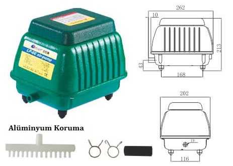 Resun Hava Kompresörü Lp60 Akvaryum Hava Motoru - 4200 Litre/saat