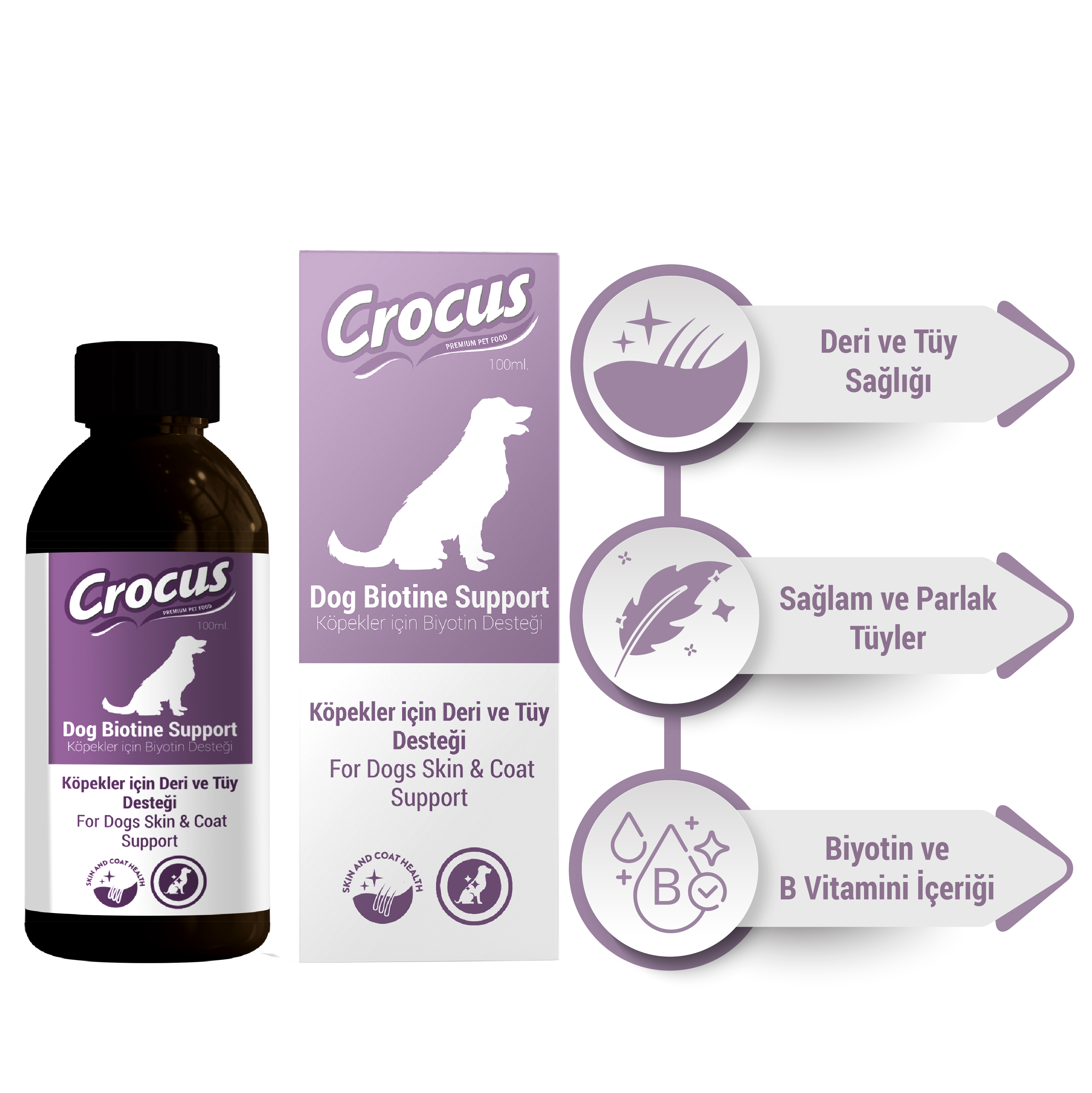 Crocus Köpek Tüy Sağlığı Damlası - 100 Ml