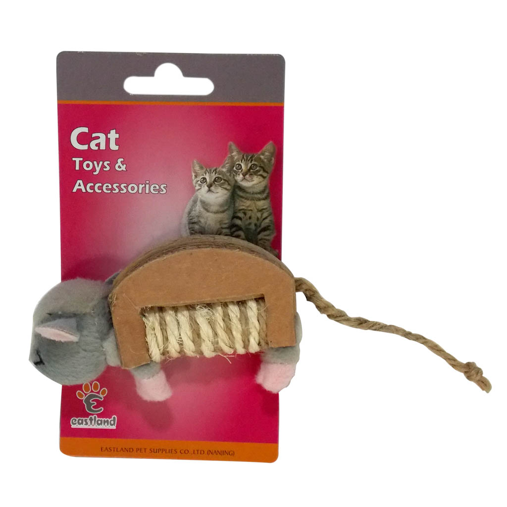 Eastland Pelu Hışırtılı Kedi Oyuncağı Fare 10x6 Cm