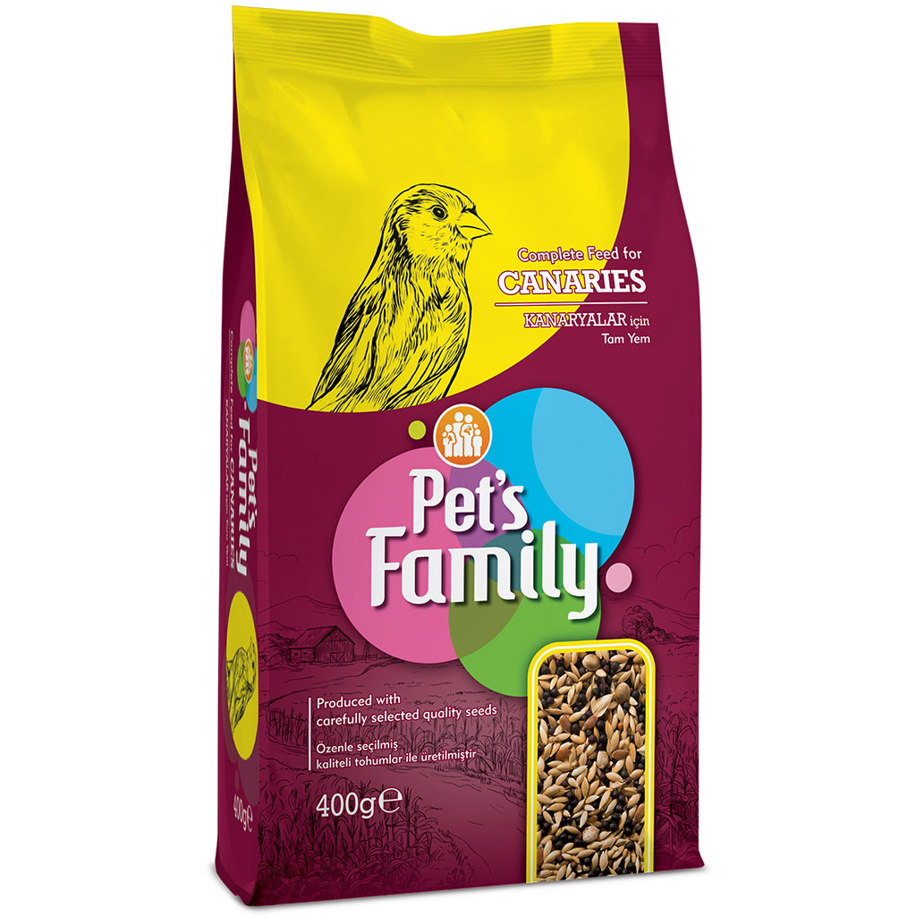 Pets Family Kanarya Yemi 400g - Sağlıklı ve Dengeli Kanarya Maması