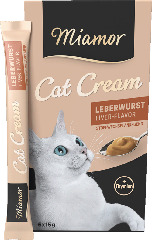 Mıamor Cream Ciğerli Kedi Ödülü 6x15 G - Lezzetli ve Sağlıklı Kedi Ödülü