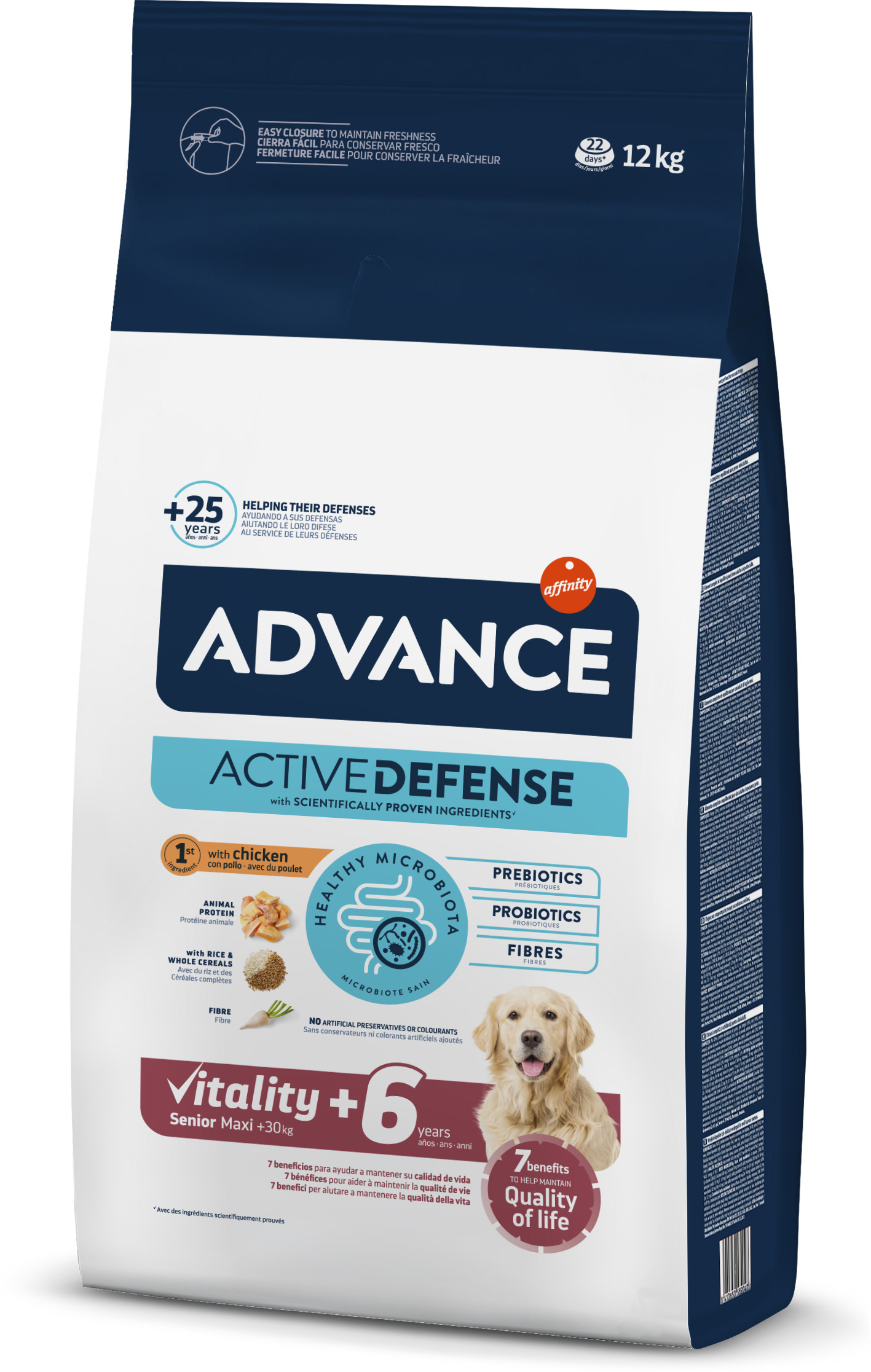 Advance Dog Maxi Senior +6 Vitality 12kg