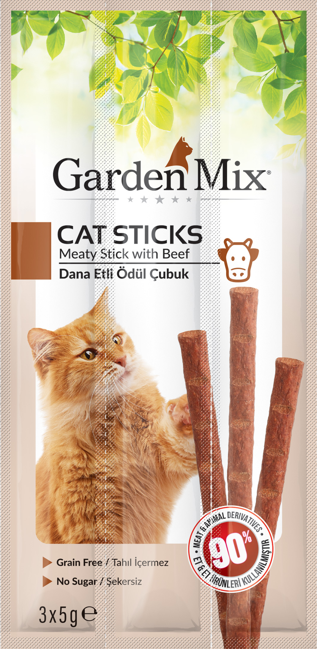 Gardenmix Dana Etli Kedi Stick Ödül 3*5g 50‘li