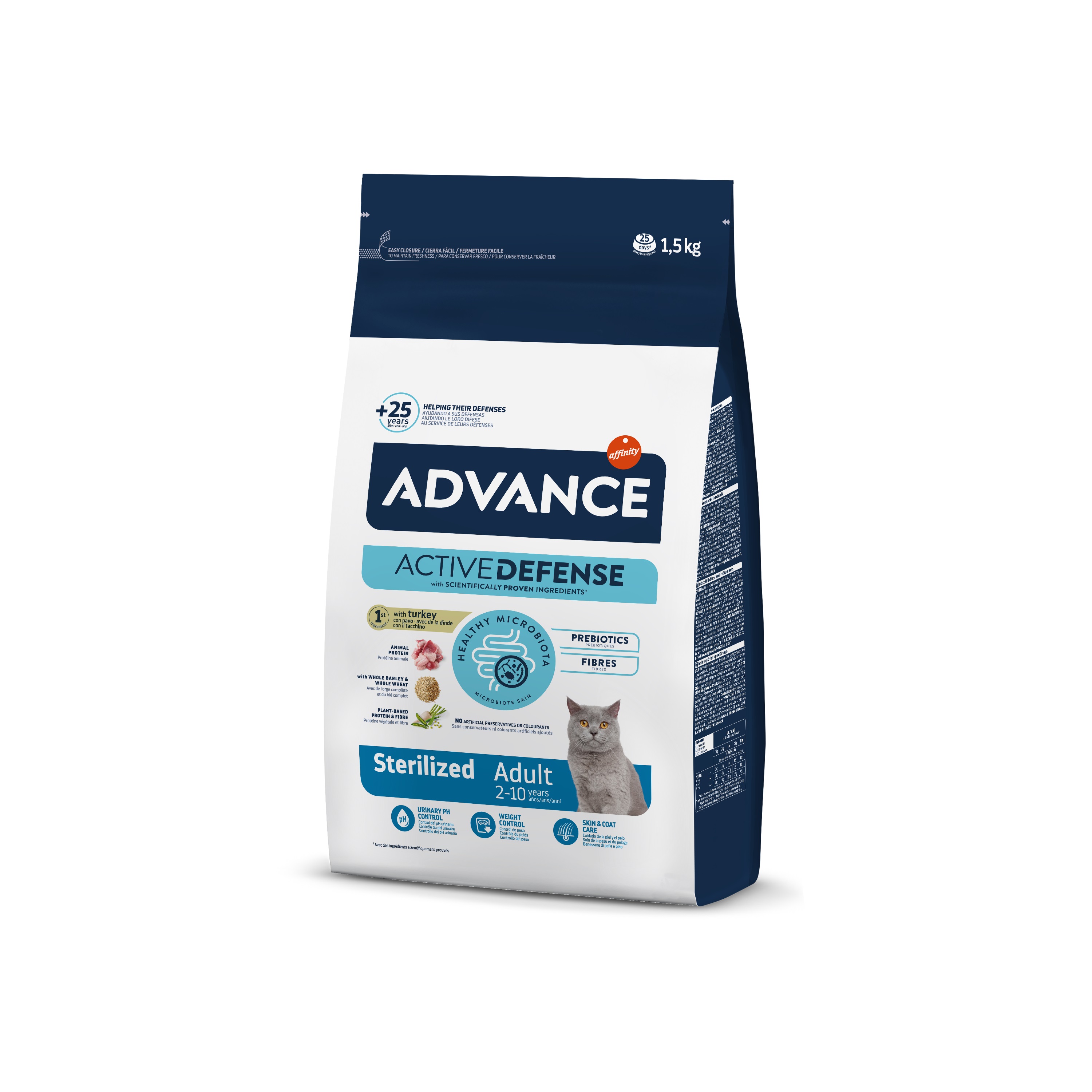 Advance Cat Sterilized Turkey 1,5 Kg - Sterilize Kediler İçin Yüksek Proteinli Mama