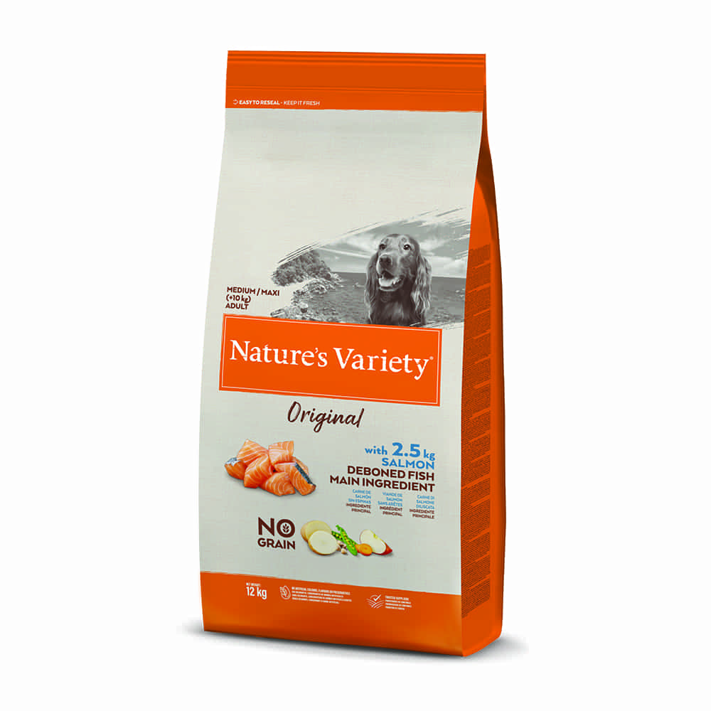 Natures Variety Dog No Grain Medium/Maxi Adult Salmon 12kg