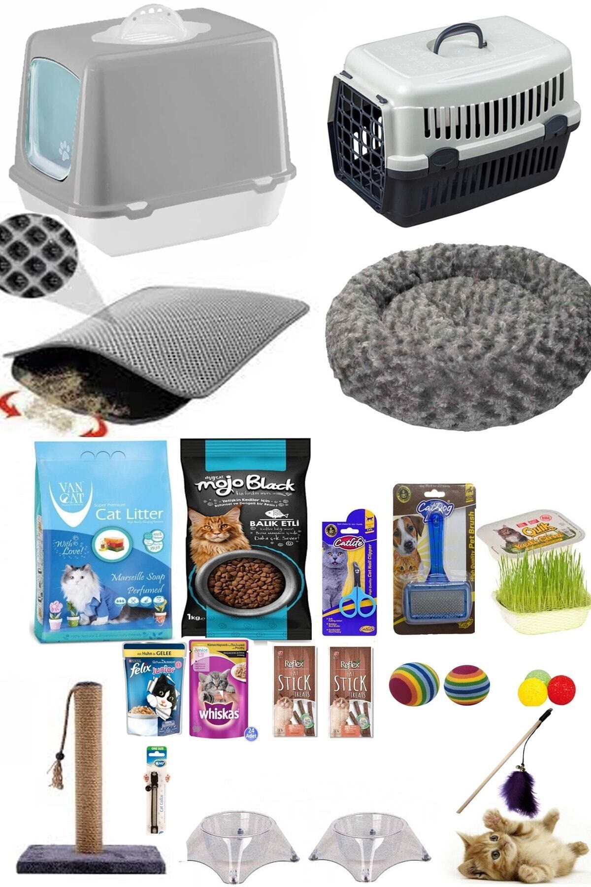 Kedi Başlangıç 20'li Paket GRİ