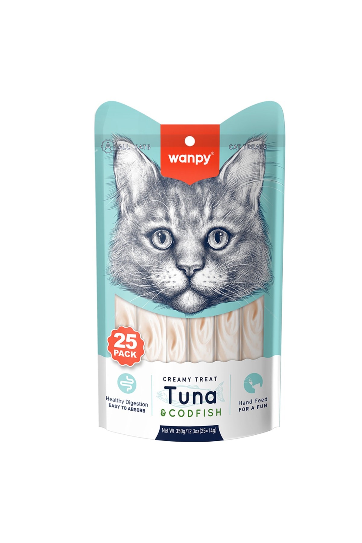 Ton&morina Balıklı 25*14 Gr Krema Kedi Ödülü (rac-053)