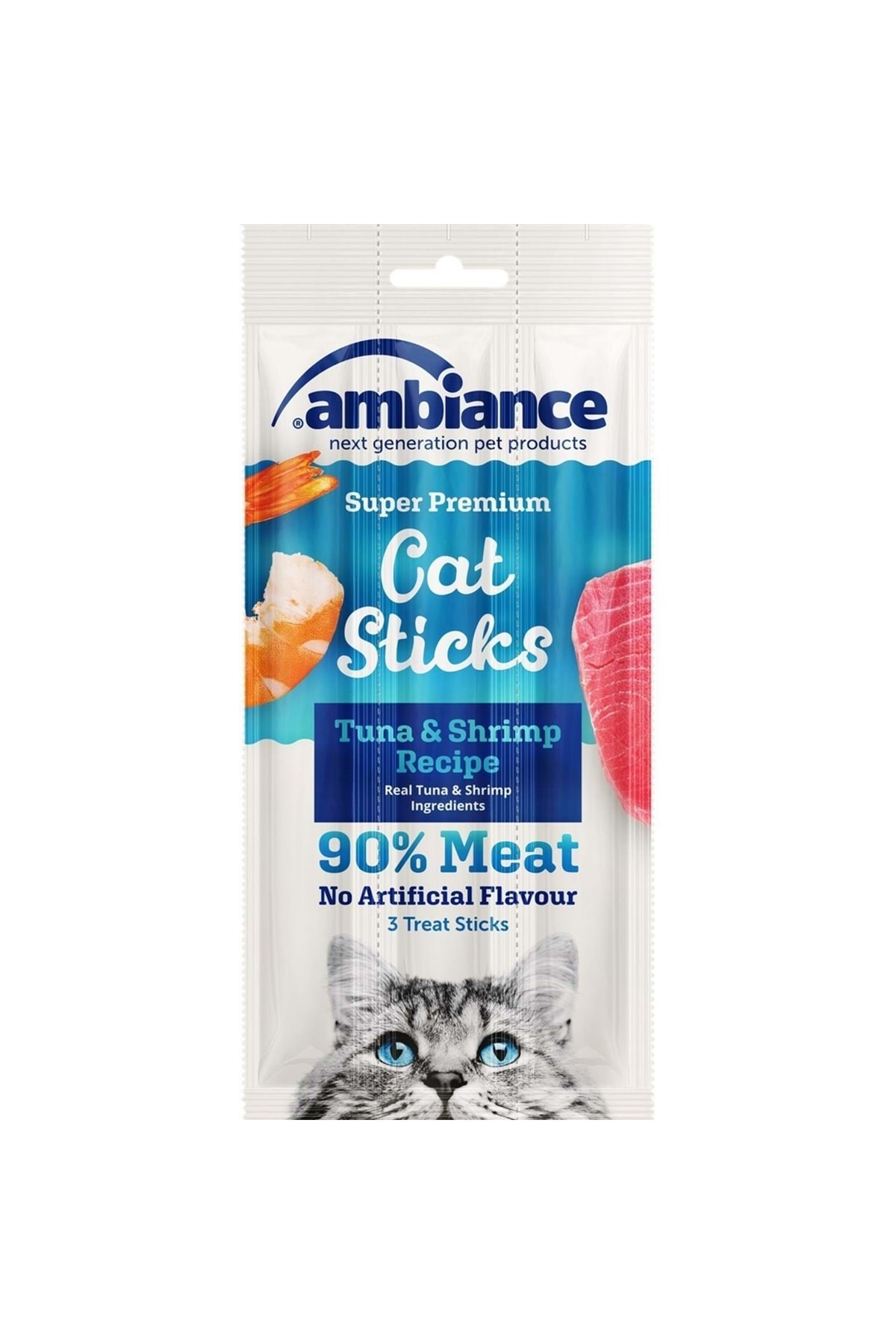 Ton Balık Ve Karidesli Kedi Sticks 3 X 5 Gr