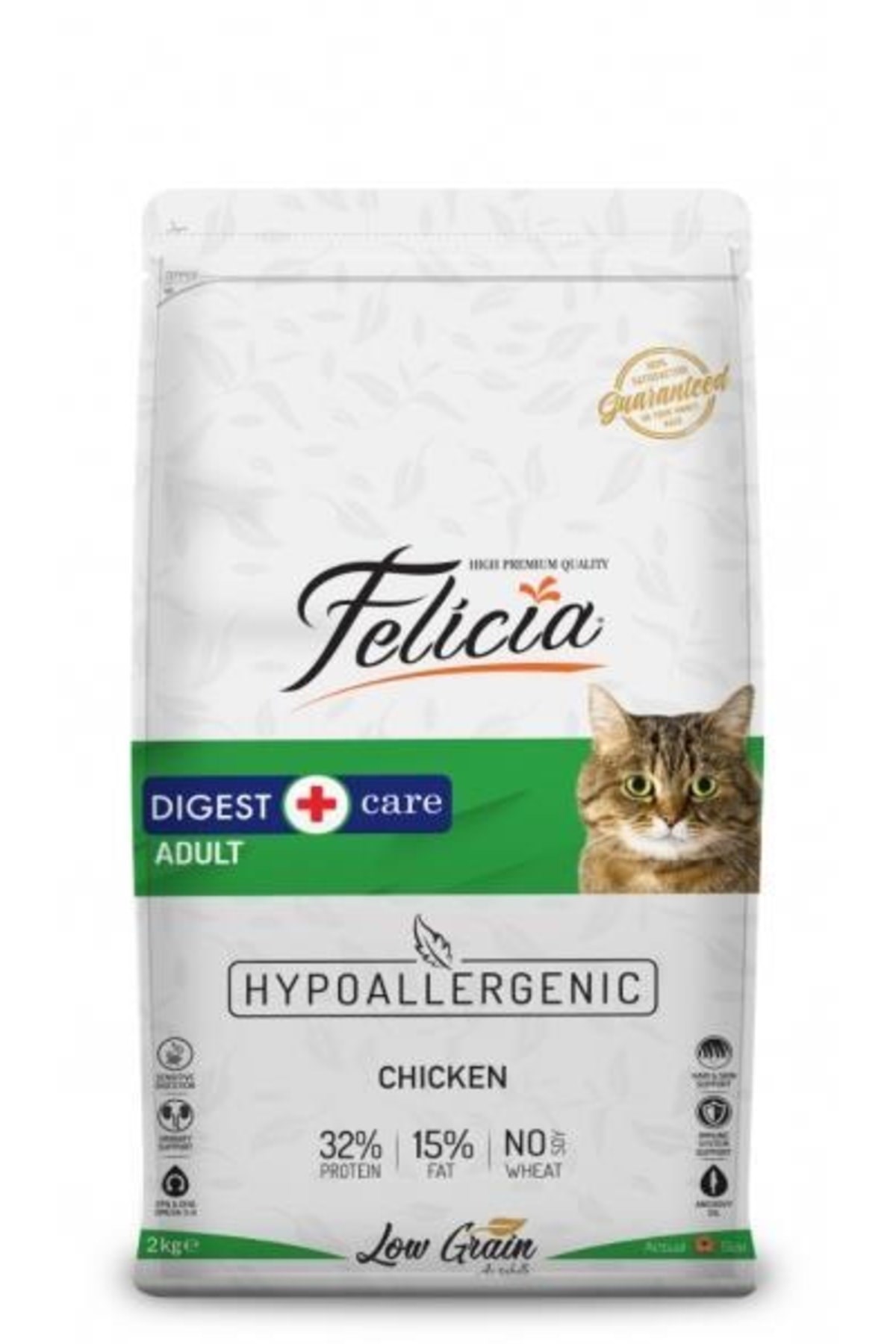 Az Tahıllı Yetişkin Tavuklu Hypoallergenic Kedi Maması 2 Kg