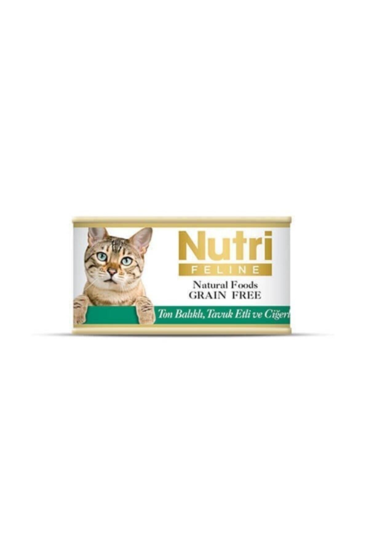 Nutri Feline Ton Balıklı Tavuklu Ciğerli Tahılsız Kedi Konservesi 85 Gr