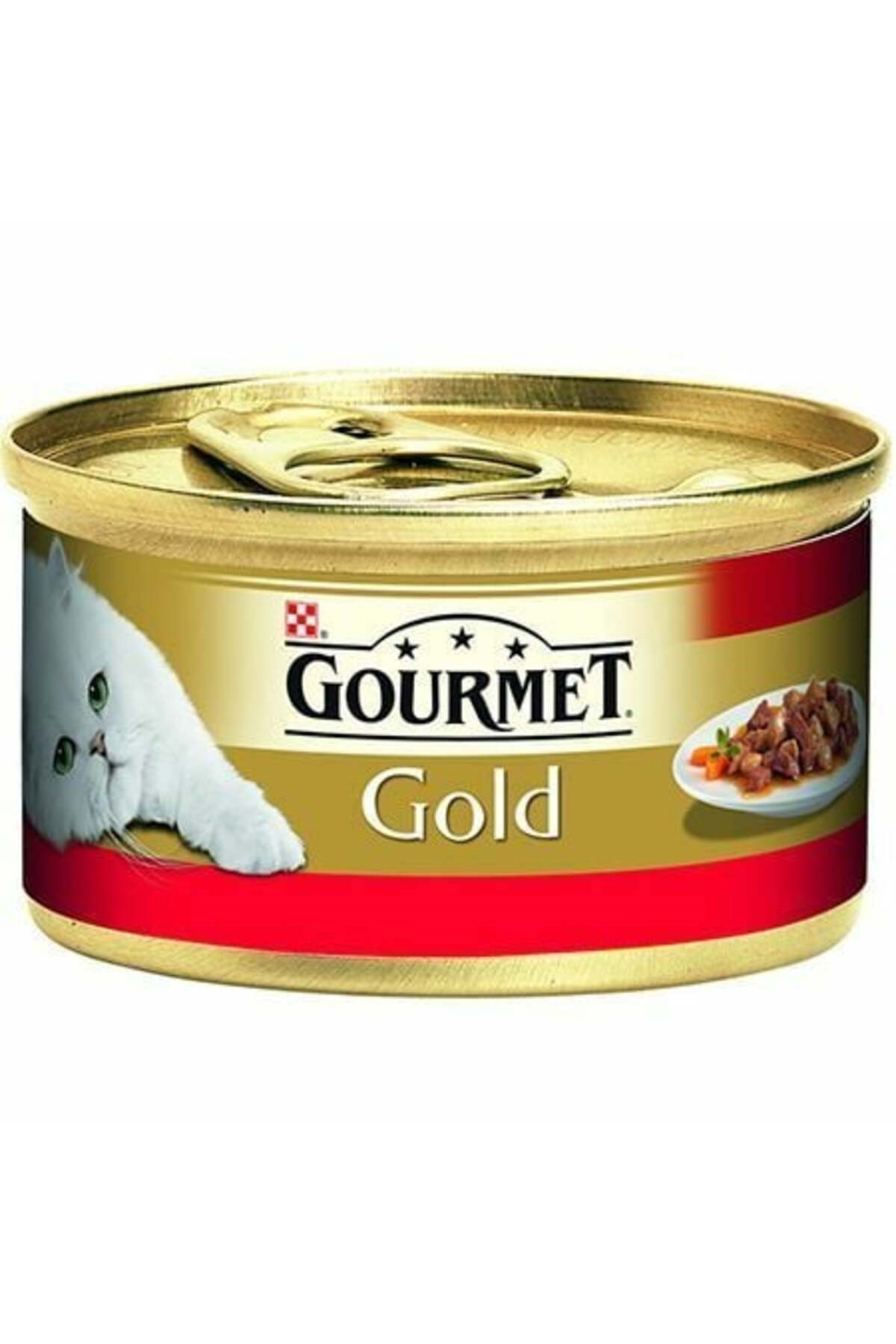 Purina Gold Parça Sığır Etli Yetişkin Kedi Konservesi 85 Gr