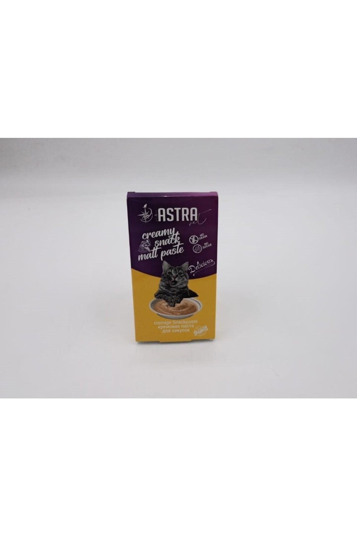 Astra Kediler Için Lezzetli Tavuk Etli Krema Malt 15 Gr X 4