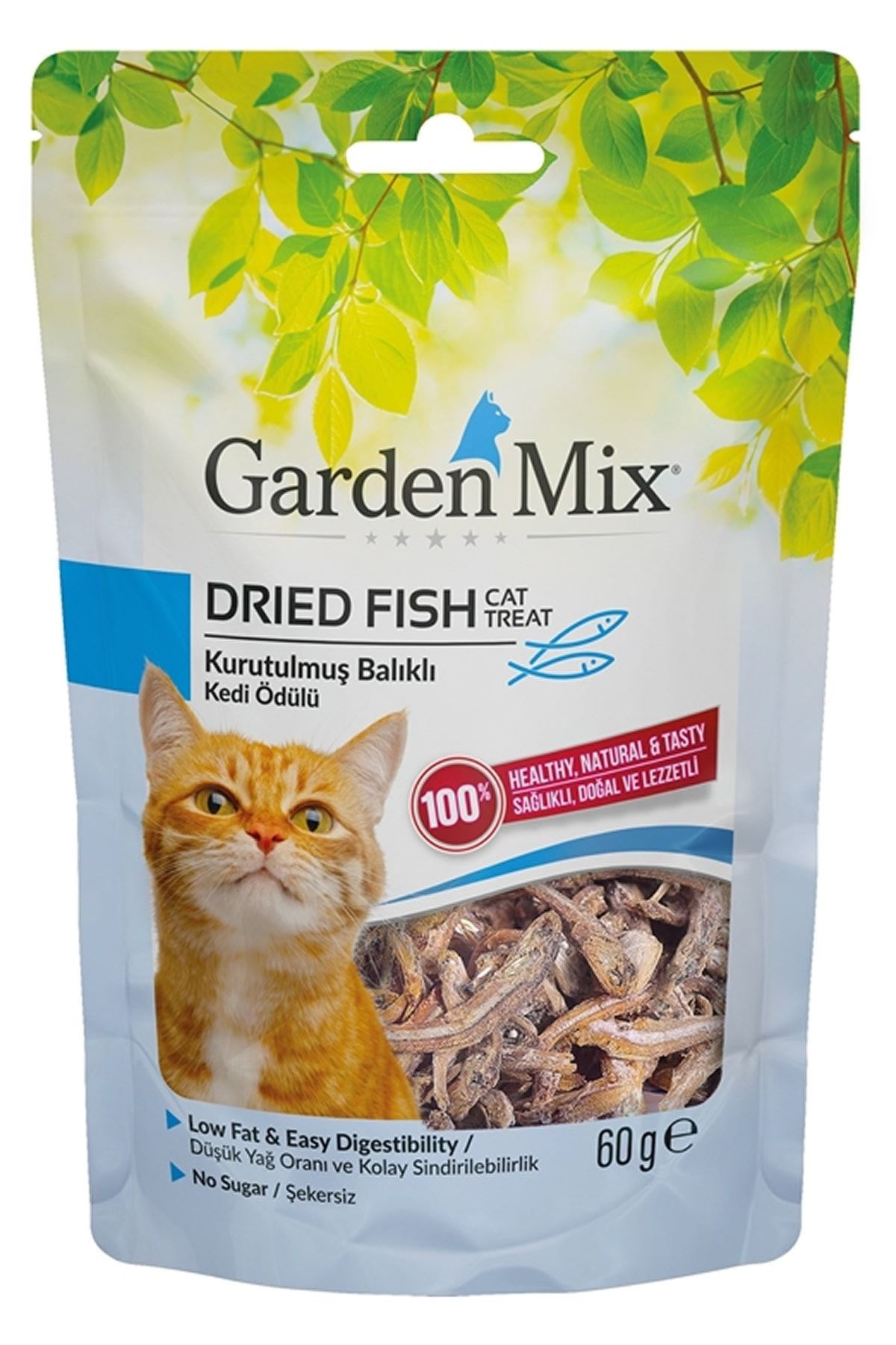 Gardenmix Mıx Kurutulmuş Balıklı Kedi Ödülü 60 Gr