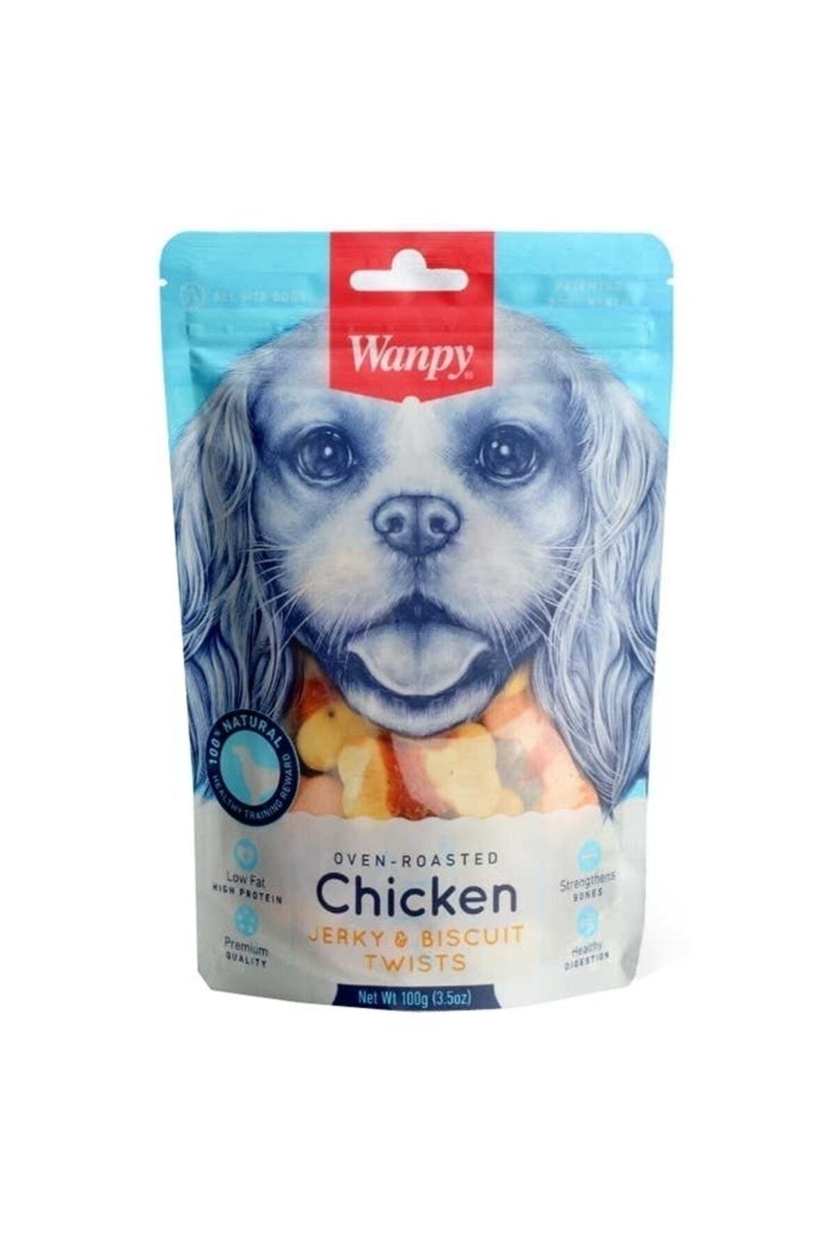 Wanpy Bisküvi Üzeri Tavuk Sargılı Köpek Ödül Maması 100 gr