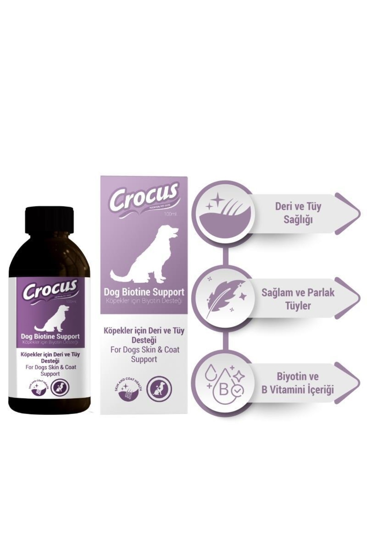 Crocus Köpek Tüy Sağlığı Damlası 100 ml