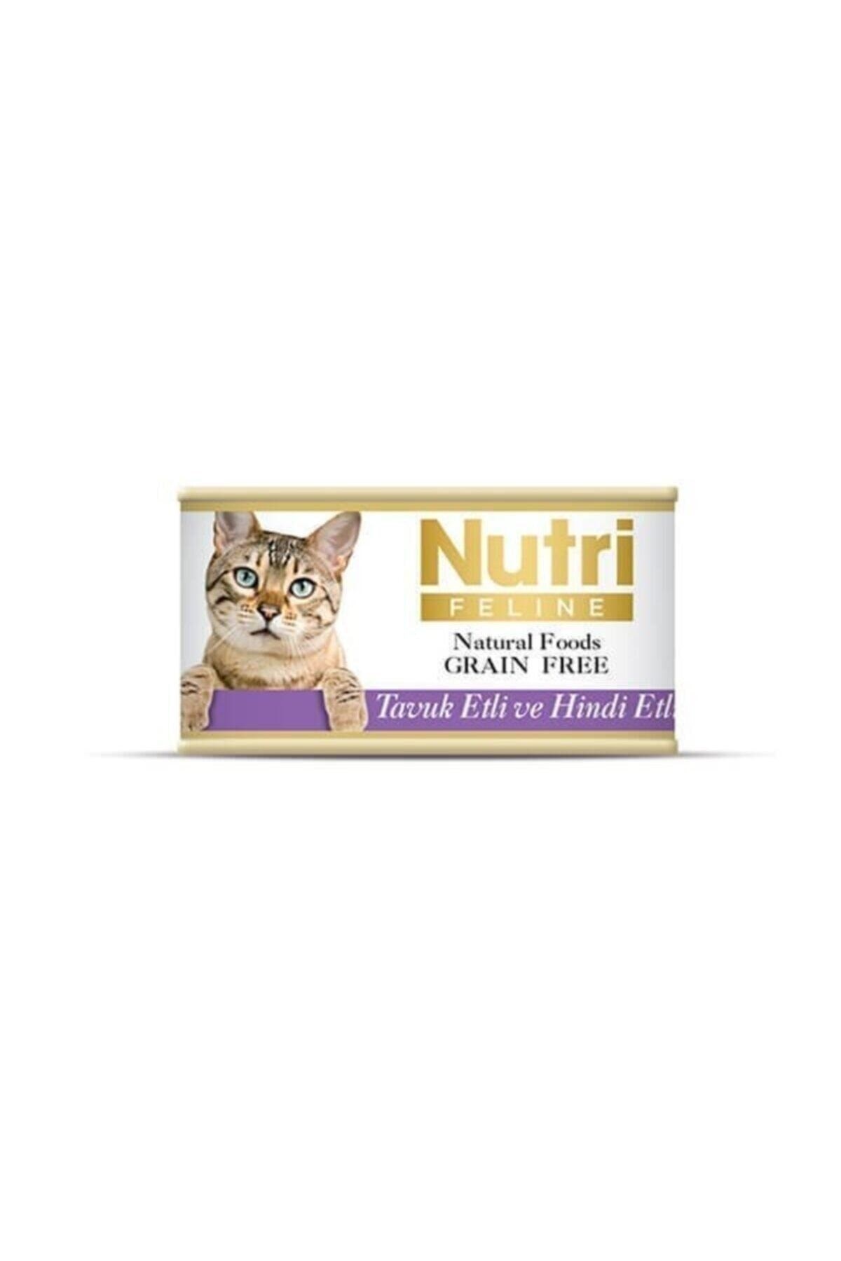 Nutri Feline  Yetişkin Kediler için Tavuk Etli ve Hindi Etli Tahılsız Yaş Mama 85gr