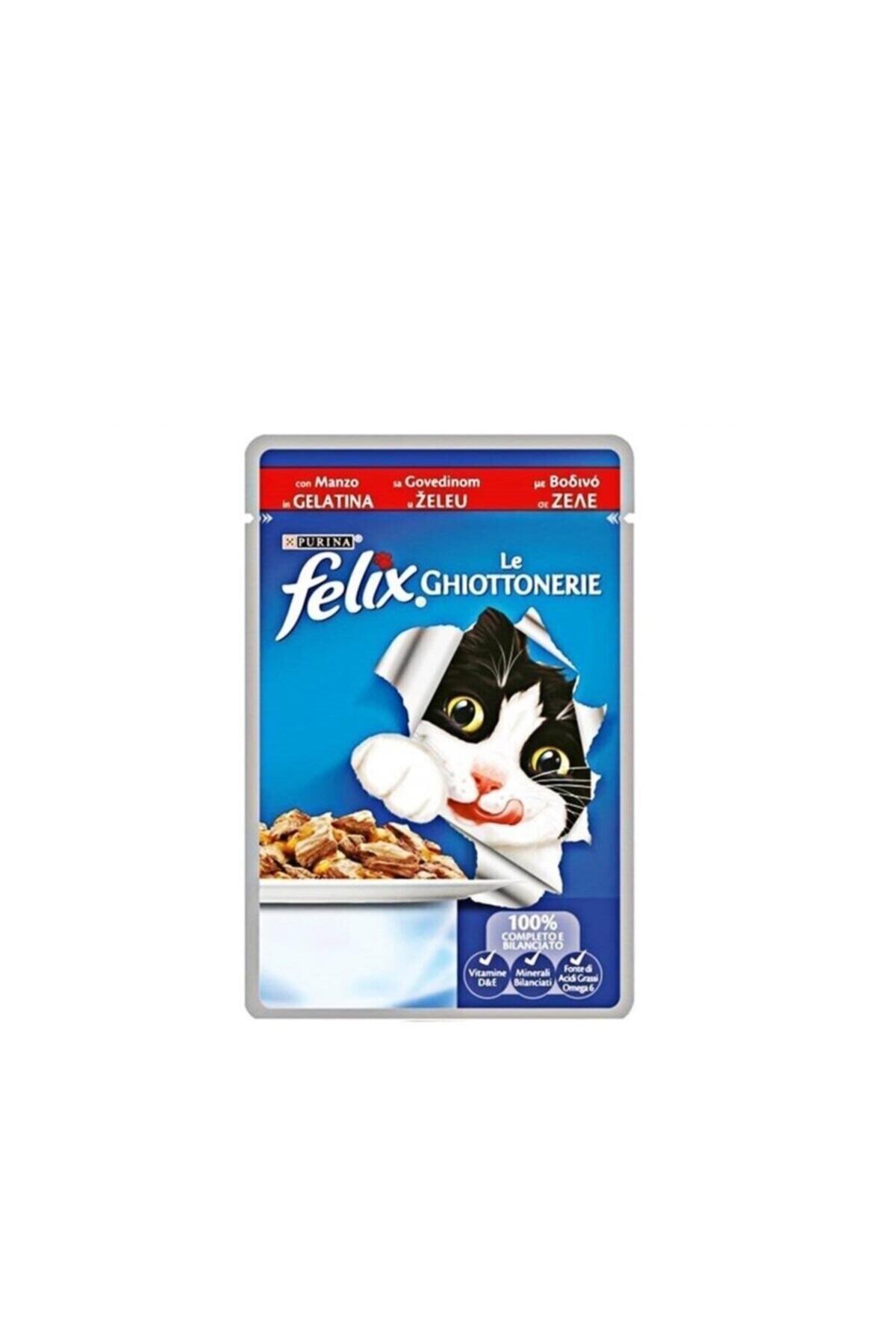 Felix Sığır Etli Kedi Yaş Mama 85 Gr