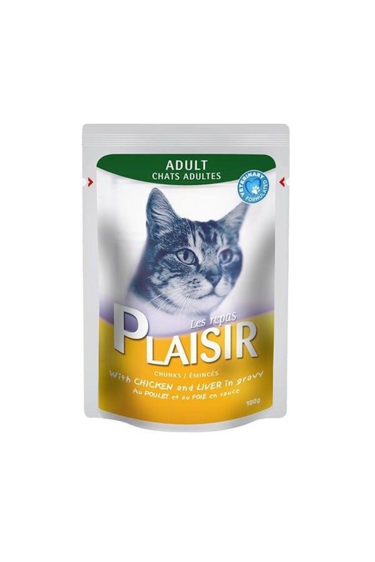 Plaisir Pouch Tavuklu Ciğerli Kedi Konservesi 100gr