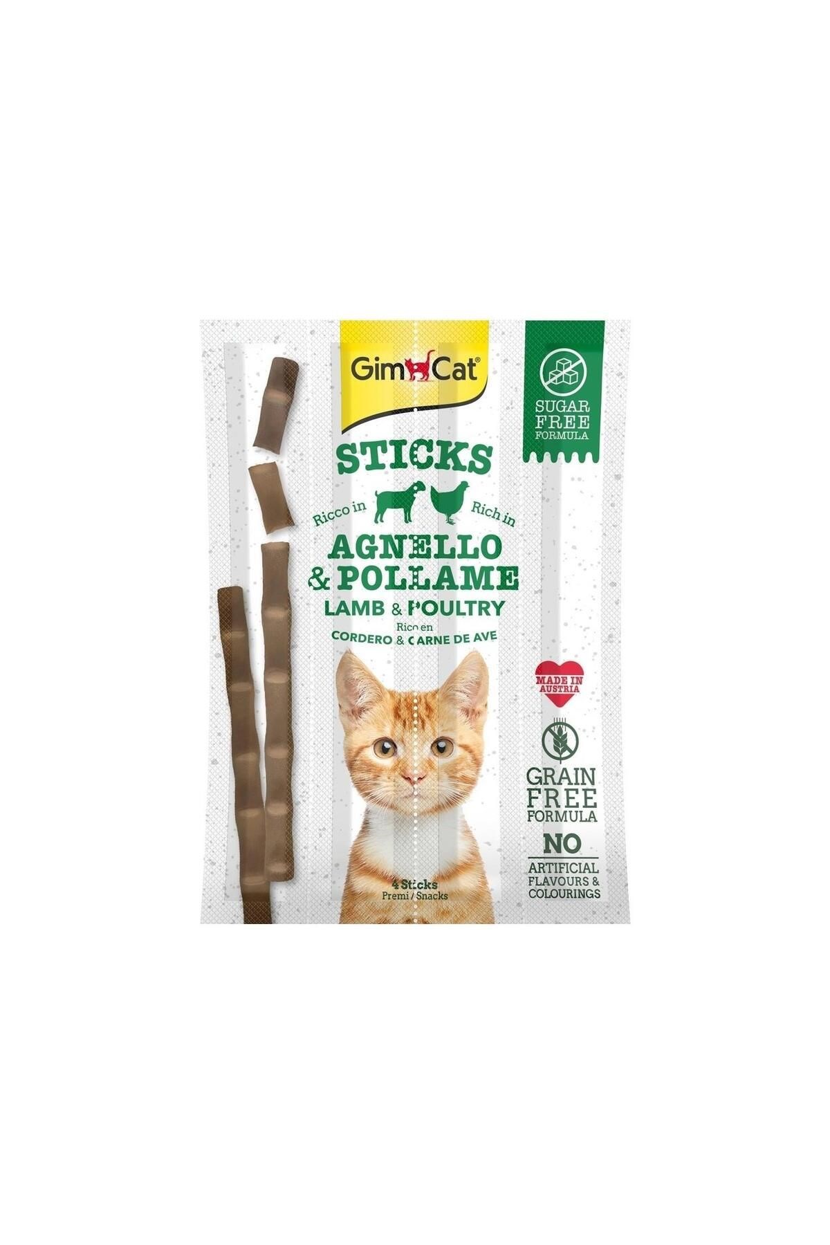 Gimcat Sticks Kuzulu Tavuklu Tahılsız Kedi Ödül Çubukları 20 gr