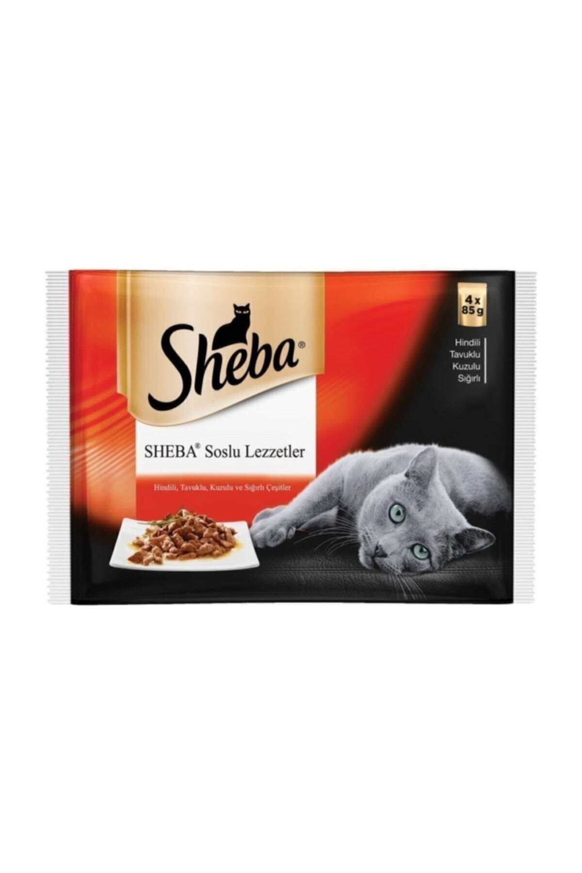 Whiskas Sheba Etli Yetişkin Kedi Konservesi Pouch 4x85 gr