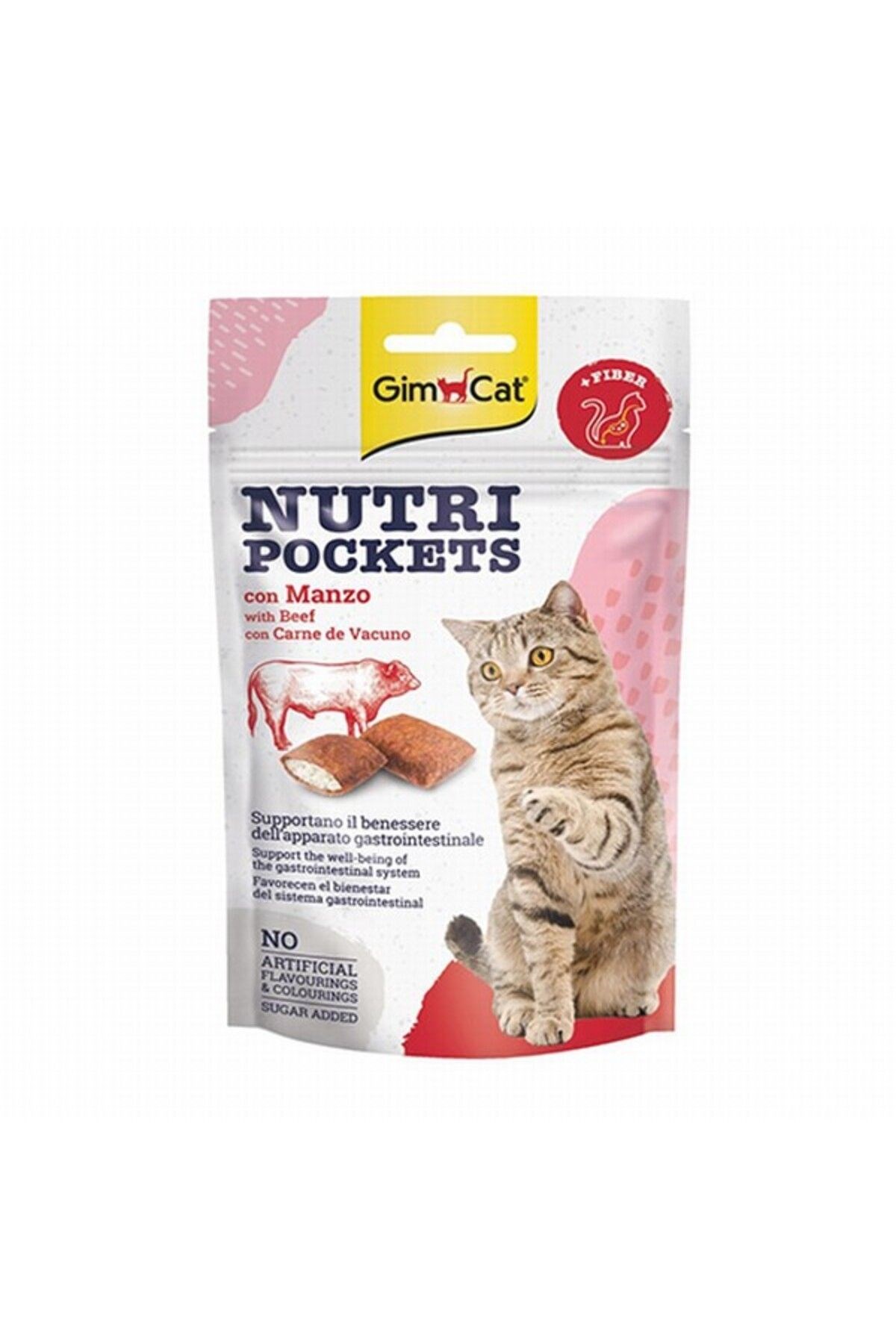 Gimcat Nutripockets Biftekli Malt Kedi Ödülü 60 gr