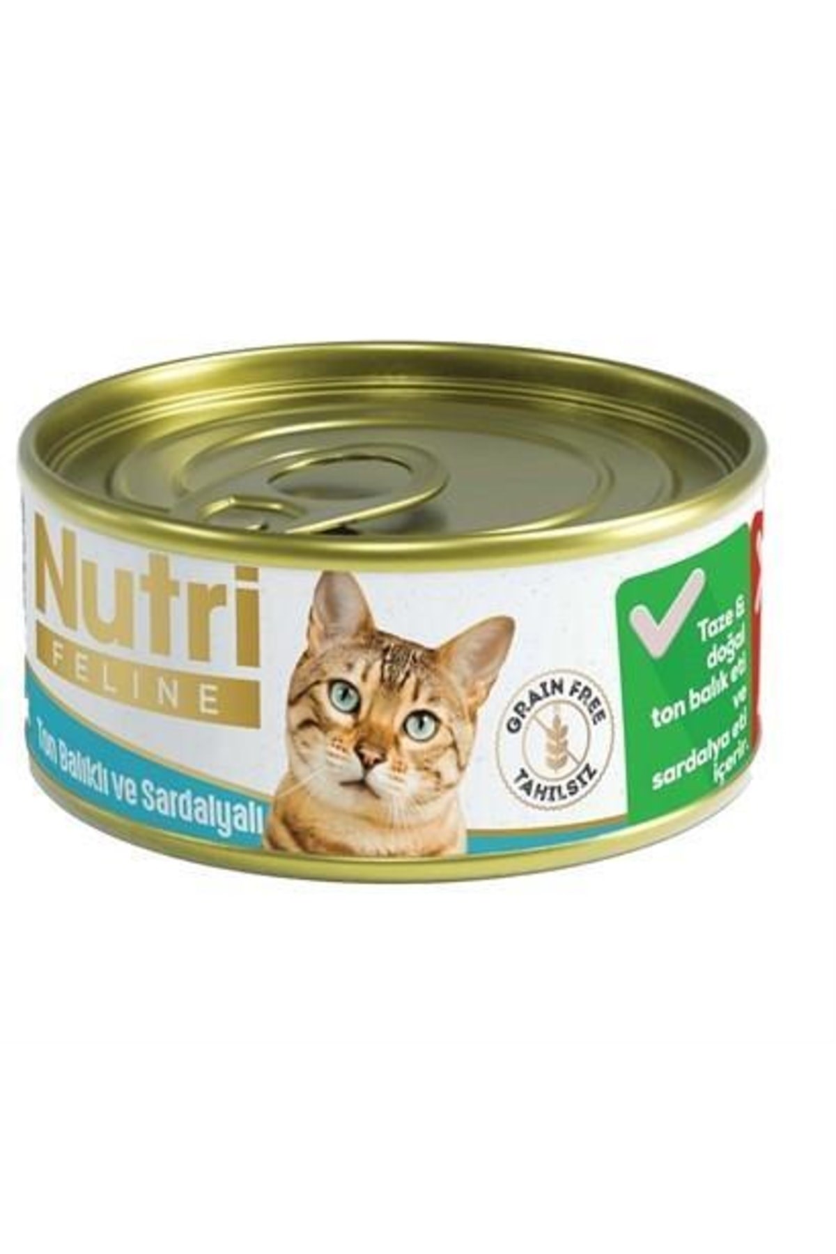 Nutri Feline Tahılsız Ton Balık Sardalyalı Kedi Konservesi 85 gr