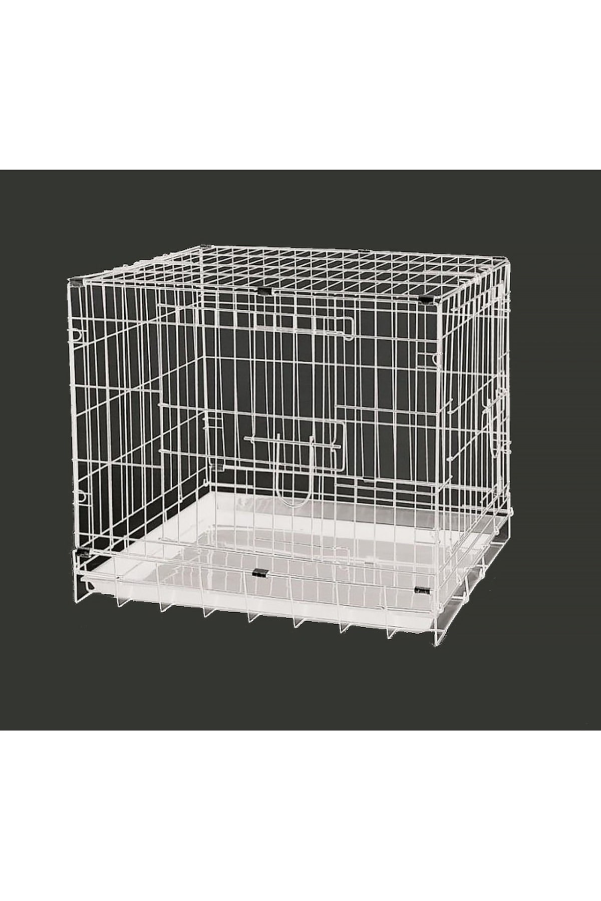 Dayang Köpek Kafesi Beyaz 61x44x50 Katlanabilir