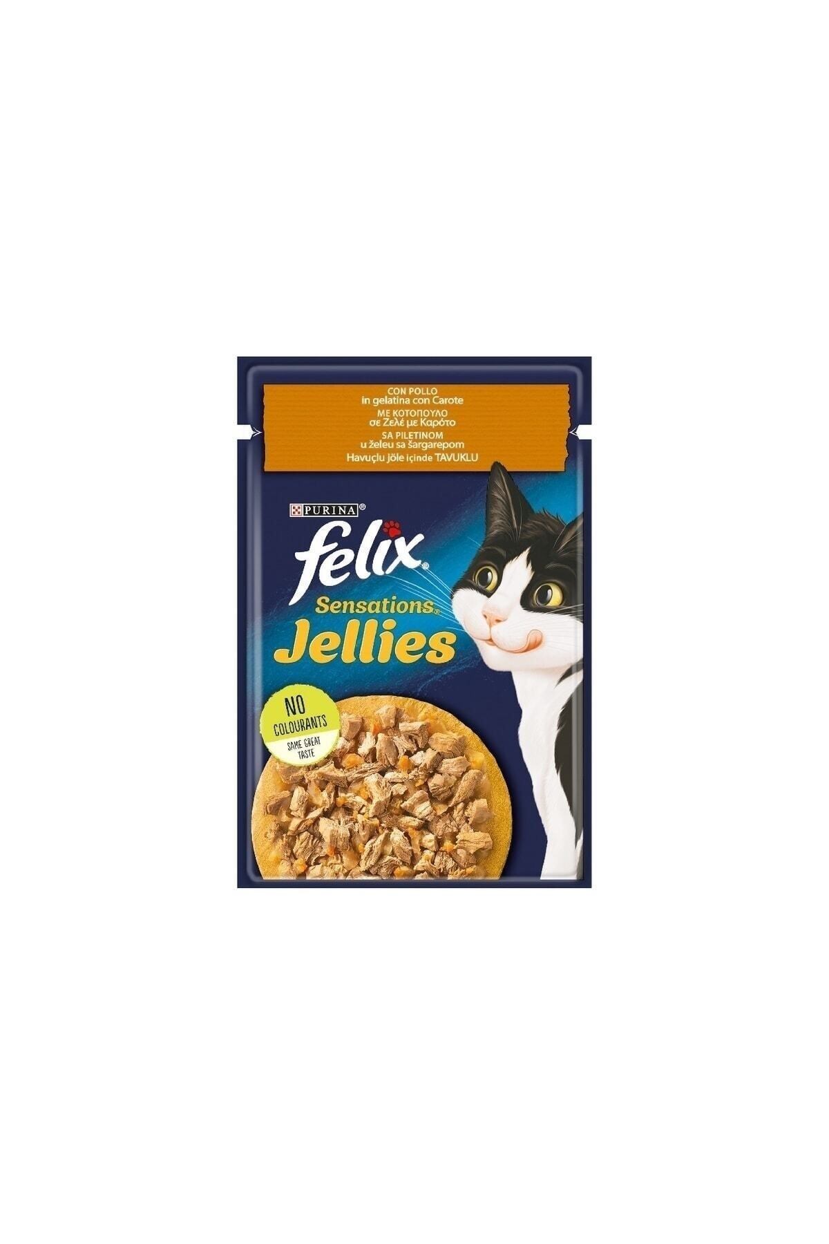 Felix Sensation Tavuk & Havuçlu Kedi Yaş Mama 85 Gr