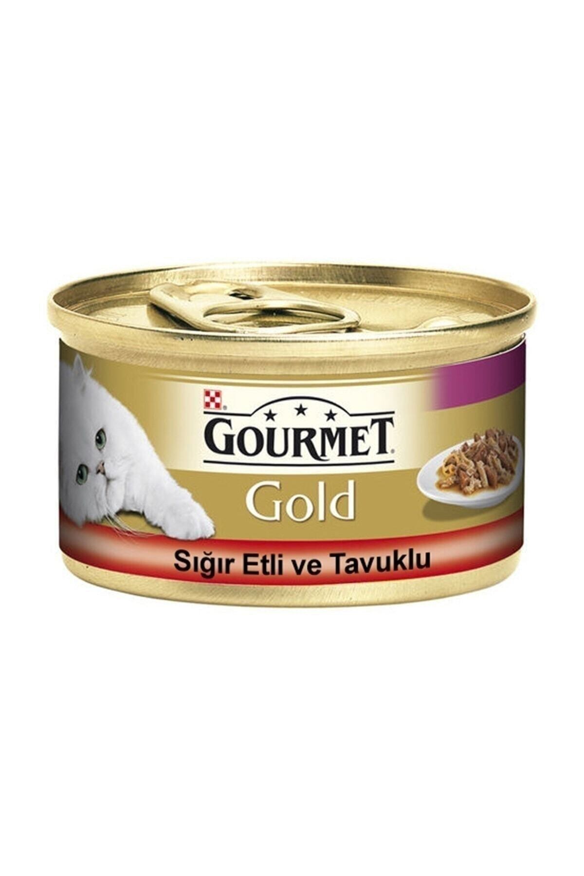 Purina Gold Sığır Etli Tavuklu Kedi Konservesi 85gr.