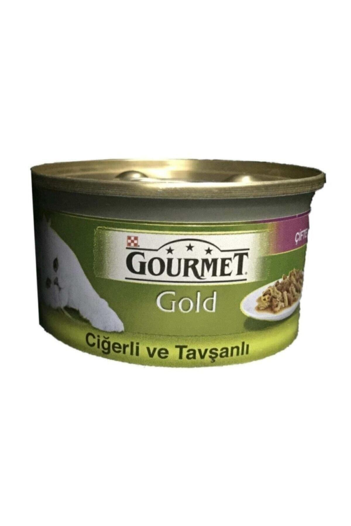 Purina Gold Çifte Lezzet Ciğer Tavşan Etli Kedi Konservesi 85 Gr.