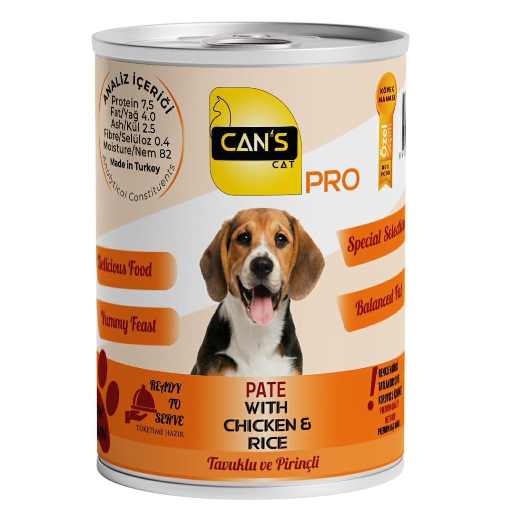 Cans Pro Pate Tavuklu Pi̇ri̇nçli̇ Köpek Püre 12 Adet